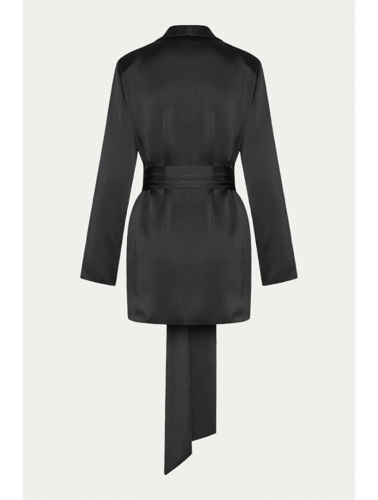 NIDODILEDA Rhia Blazer Satin Black Μαύρο Σατέν Μπλέιζερ
