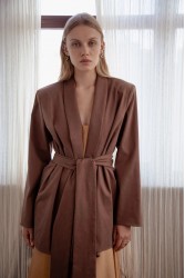 NIDODILEDA Rhia Blazer Brown Καφέ Μπλέιζερ