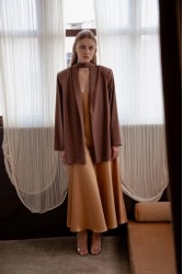 NIDODILEDA Rhia Blazer Brown Καφέ Μπλέιζερ