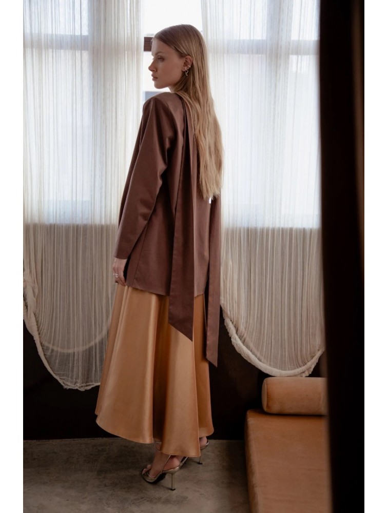 NIDODILEDA Rhia Blazer Brown Καφέ Μπλέιζερ