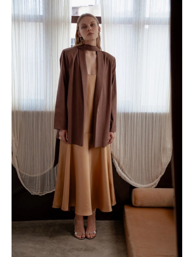 NIDODILEDA Rhia Blazer Brown Καφέ Μπλέιζερ
