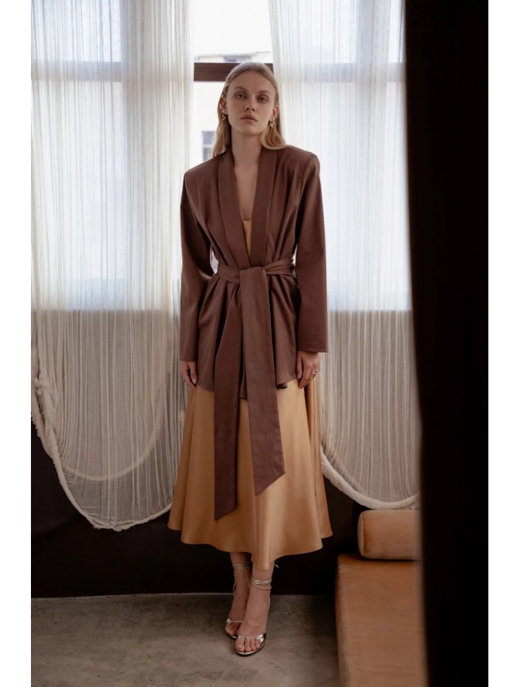 NIDODILEDA Rhia Blazer Brown Καφέ Μπλέιζερ