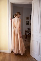 NIDODILEDA Rise Dress and Scarf Muslin Bead Embroidered Semi Sheer