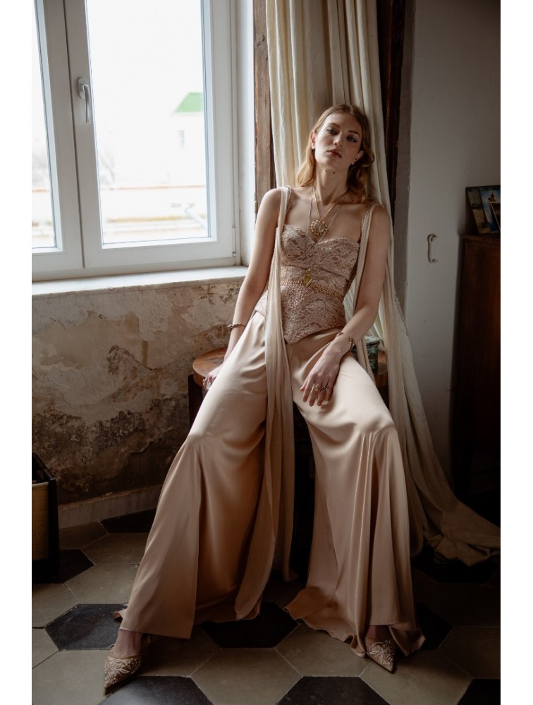 NIDODILEDA River Corset Top Rose Gold