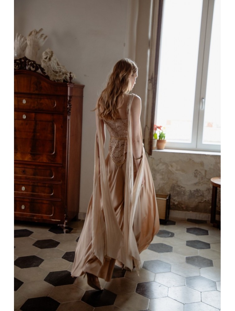 NIDODILEDA River Corset Top Rose Gold