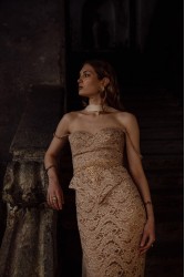 NIDODILEDA River Corset Top Rose Gold