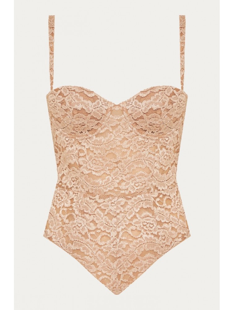 NIDODILEDA River Corset Top Rose Gold