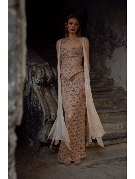 NIDODILEDA Rivera Skirt Rose Gold Ροζ Χρυσή Φούστα