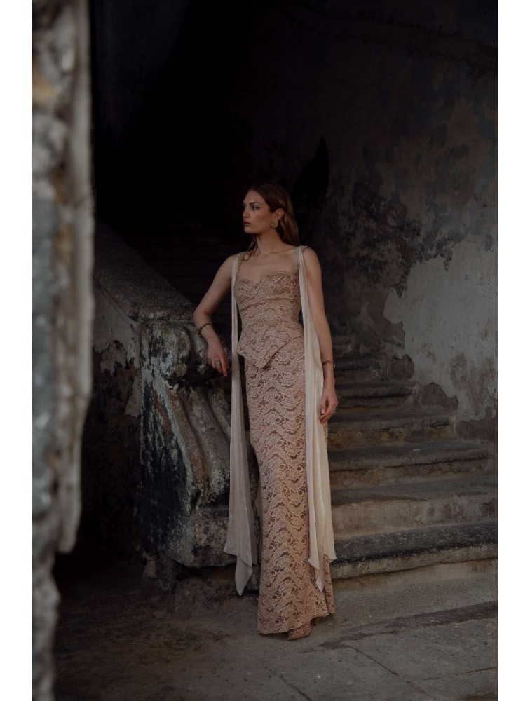 NIDODILEDA Rivera Skirt Rose Gold Ροζ Χρυσή Φούστα