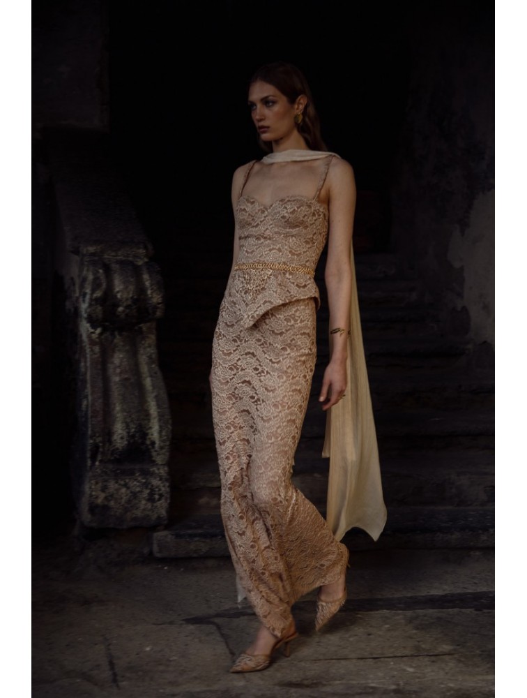 NIDODILEDA Rivera Skirt Rose Gold Ροζ Χρυσή Φούστα