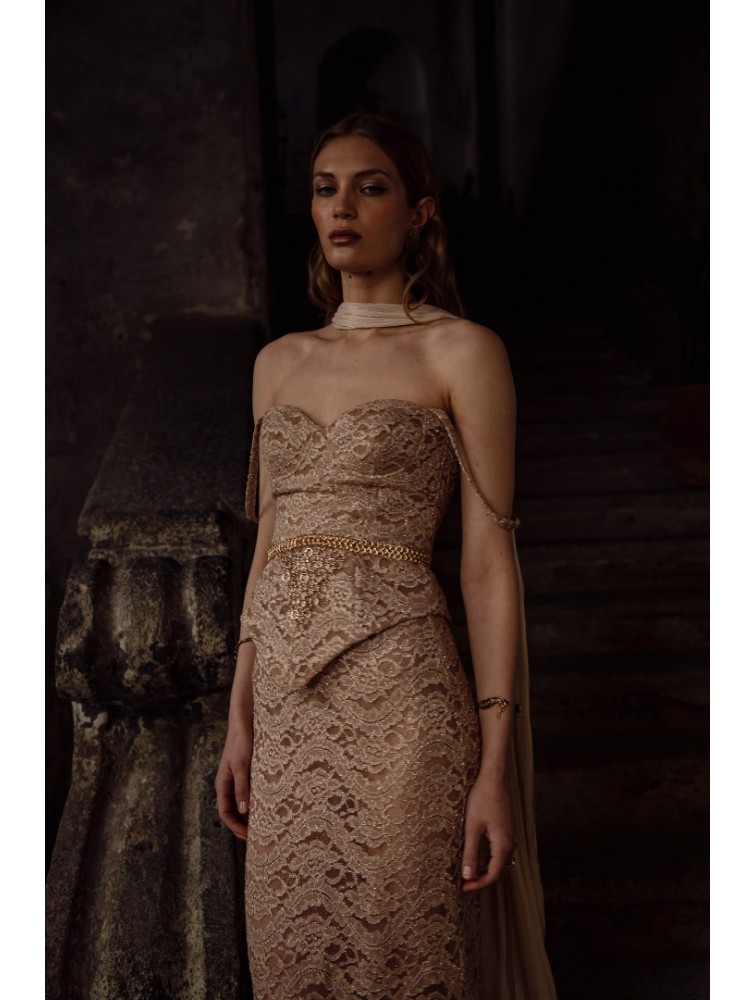 NIDODILEDA Rivera Skirt Rose Gold Ροζ Χρυσή Φούστα