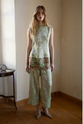 NIDODILEDA Route Top Dress Satin Floral Crochet Embellished