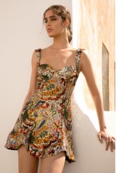 NIDODILEDA Sabellia Dress Sequined Mini Multi Παγετένιο Φόρεμα