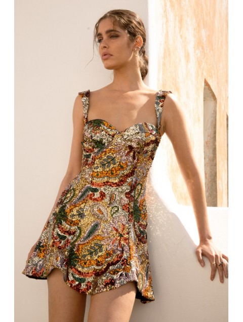 NIDODILEDA Sabellia Dress Sequined Mini