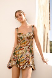 NIDODILEDA Sabellia Dress Sequined Mini Multi Παγετένιο Φόρεμα