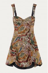 NIDODILEDA Sabellia Dress Sequined Mini Multi Παγετένιο Φόρεμα