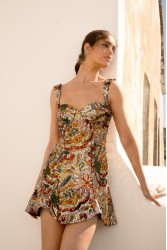 NIDODILEDA Sabellia Dress Sequined Mini Multi Παγετένιο Φόρεμα