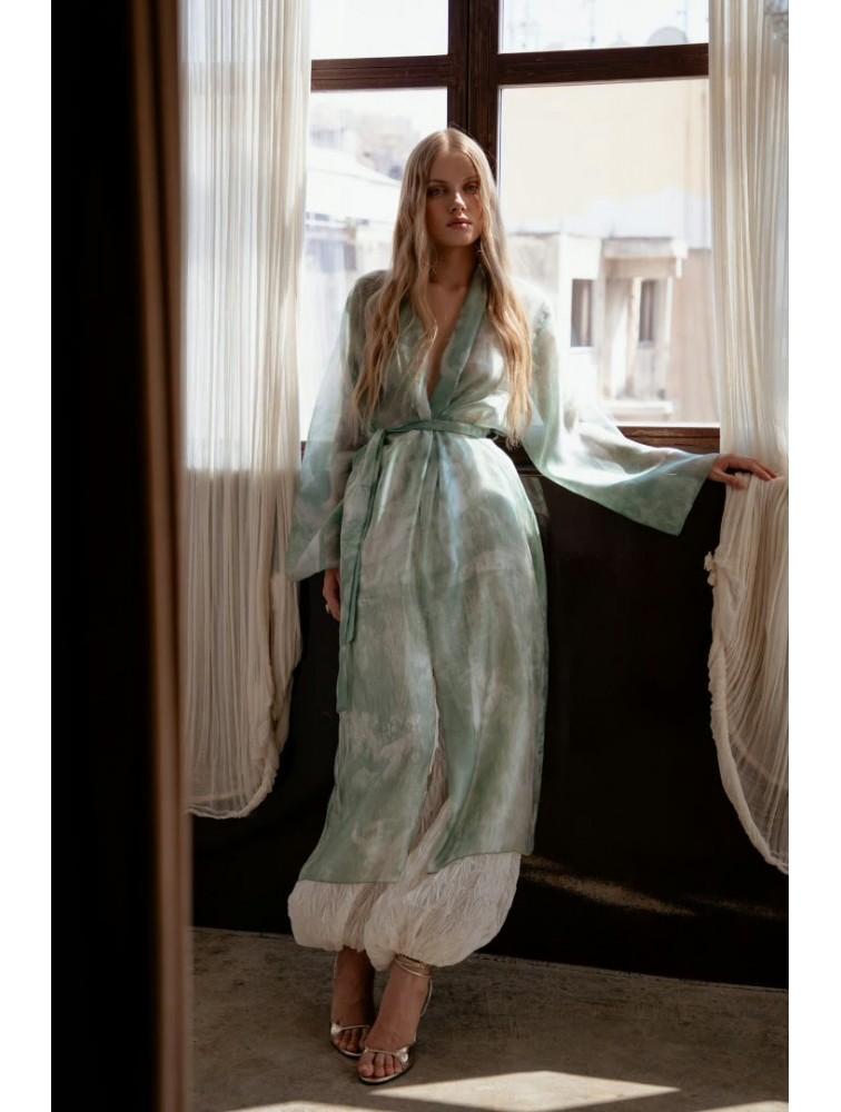 NIDODILEDA Selva Kimono Sleek Printed Πράσινο Κιμονό