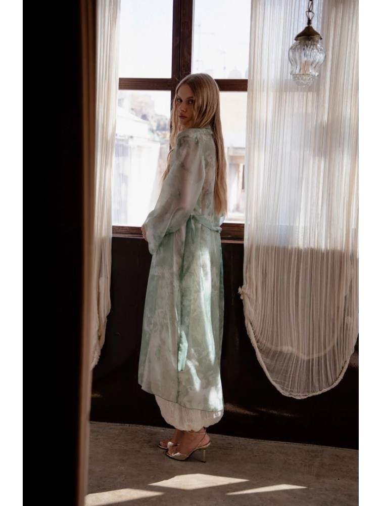 NIDODILEDA Selva Kimono Sleek Printed Πράσινο Κιμονό