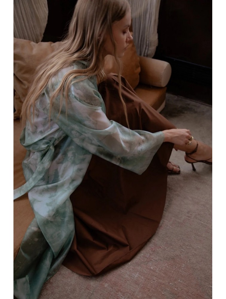 NIDODILEDA Selva Kimono Sleek Printed Πράσινο Κιμονό