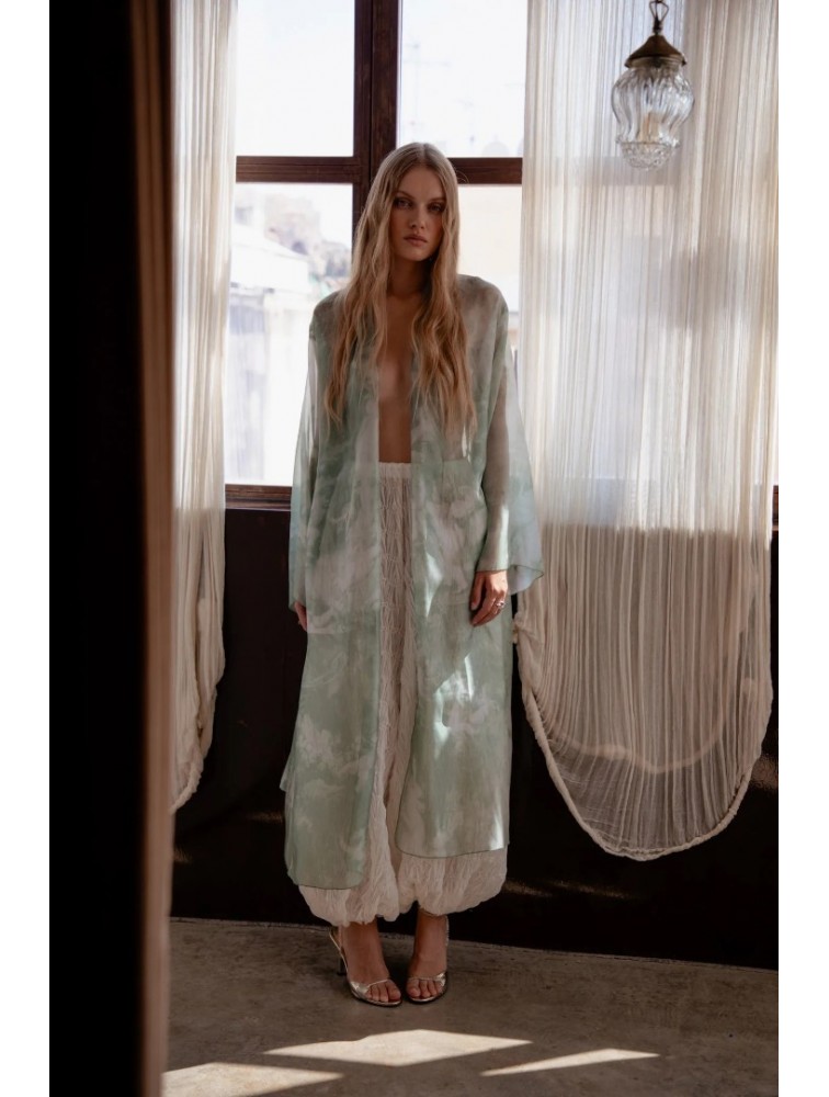 NIDODILEDA Selva Kimono Sleek Printed Πράσινο Κιμονό