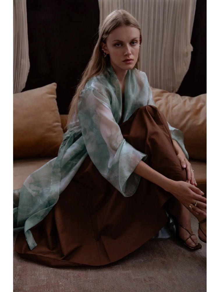 NIDODILEDA Selva Kimono Sleek Printed Πράσινο Κιμονό
