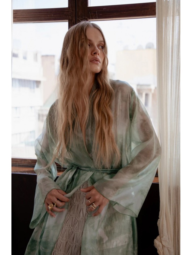 NIDODILEDA Selva Kimono Sleek Printed Πράσινο Κιμονό