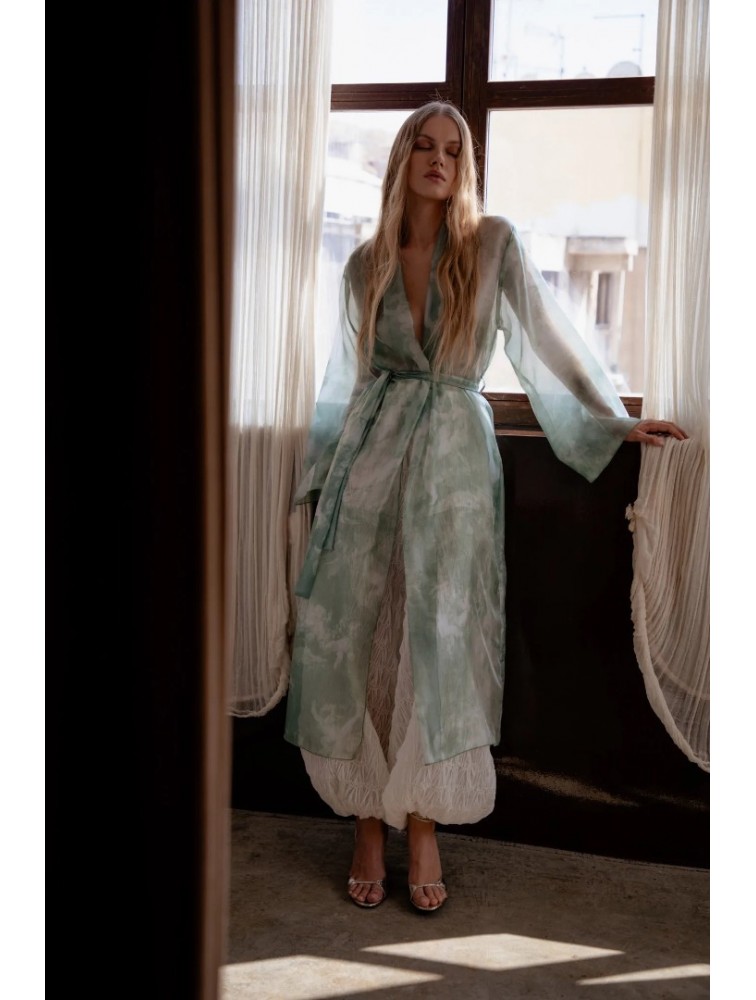 NIDODILEDA Selva Kimono Sleek Printed Πράσινο Κιμονό