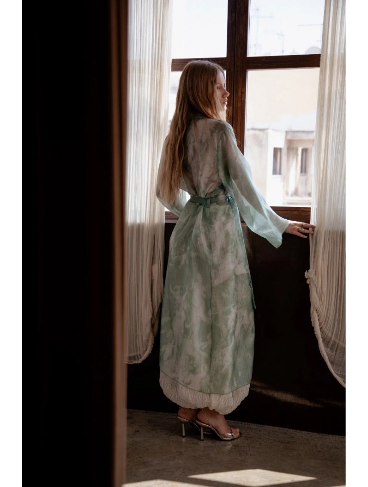 NIDODILEDA Selva Kimono Sleek Printed Πράσινο Κιμονό
