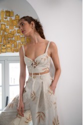 NIDODILEDA Sequence Bustier Embroidered Overlay