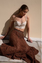 NIDODILEDA Sequence Bustier Embroidered Overlay