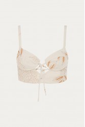 NIDODILEDA Sequence Bustier Embroidered Overlay