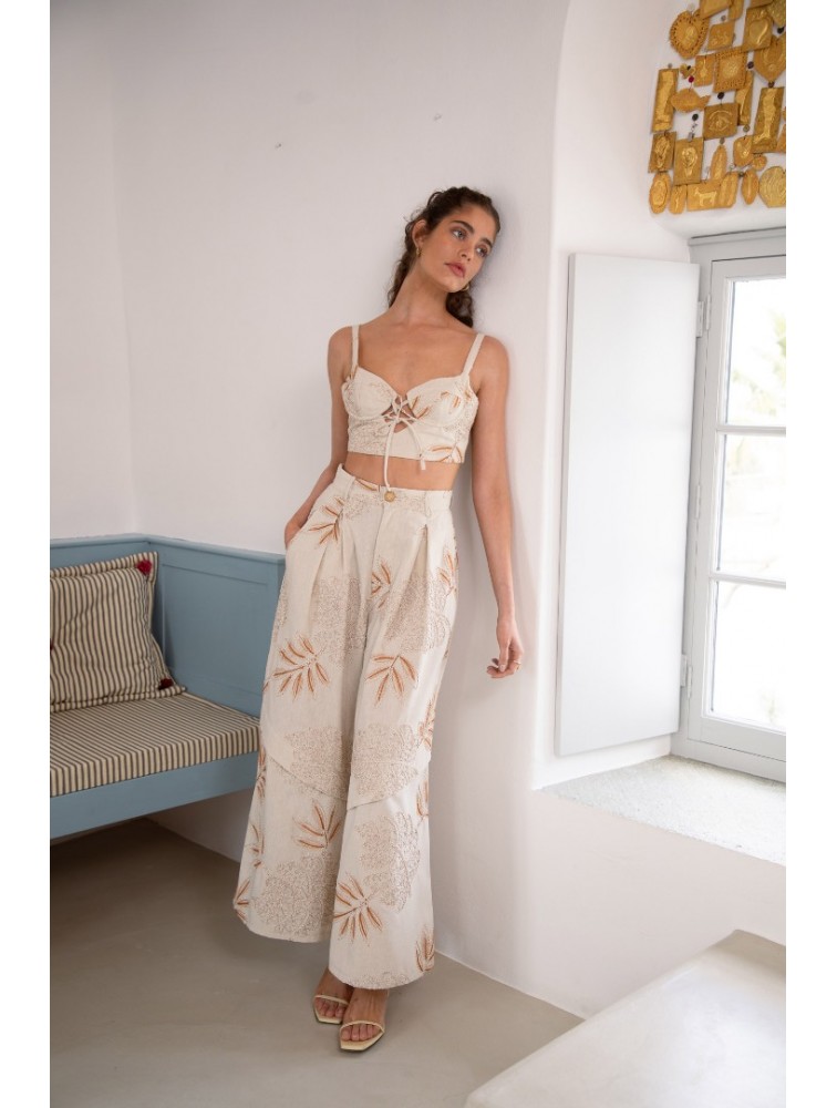 NIDODILEDA Sequence Bustier Embroidered Overlay