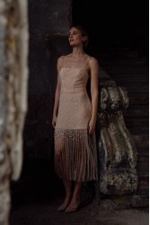 NIDODILEDA Sincere Dress Powder Pink Φόρεμα Στο Χρώμα Της Πούδρας