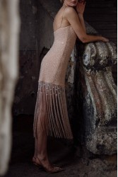 NIDODILEDA Sincere Dress Powder Pink Φόρεμα Στο Χρώμα Της Πούδρας