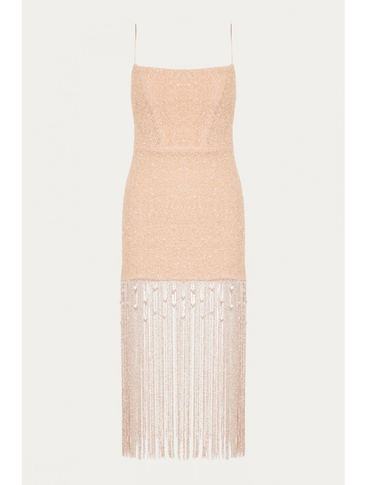 NIDODILEDA Sincere Dress Powder Pink Φόρεμα Στο Χρώμα Της Πούδρας