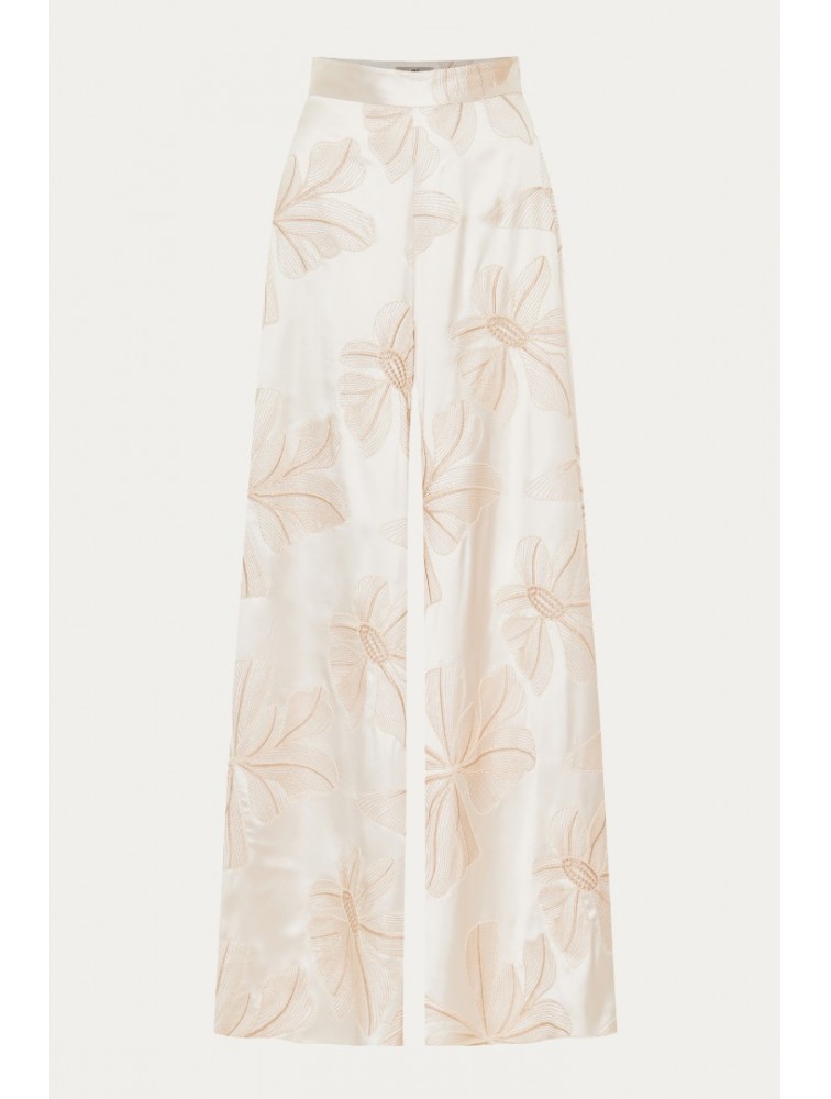 NIDODILEDA Sleek Pants Off White