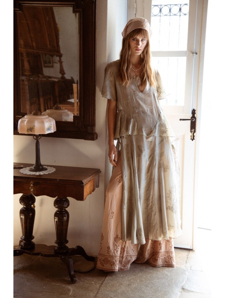 NIDODILEDA Smooth Topdress Light Grey Ανοιχτό Γκρι Τοπ Φόρεμα