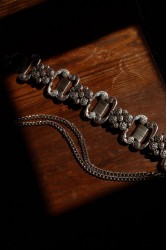 NIDODILEDA Solange Belt Antique Silver Αντικέ Ασημί Ζώνη