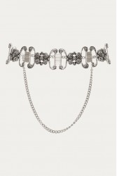 NIDODILEDA Solange Belt Antique Silver Αντικέ Ασημί Ζώνη