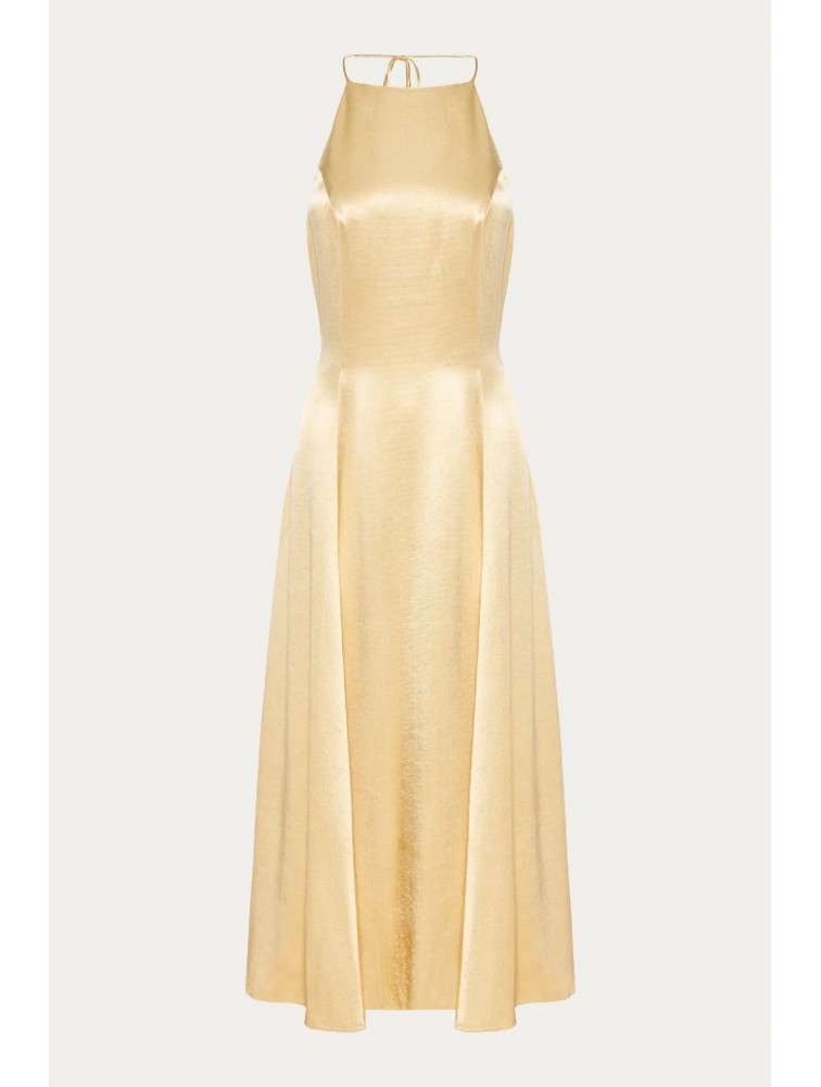 NIDODILEDA Stance Dress Satin Butter Yellow