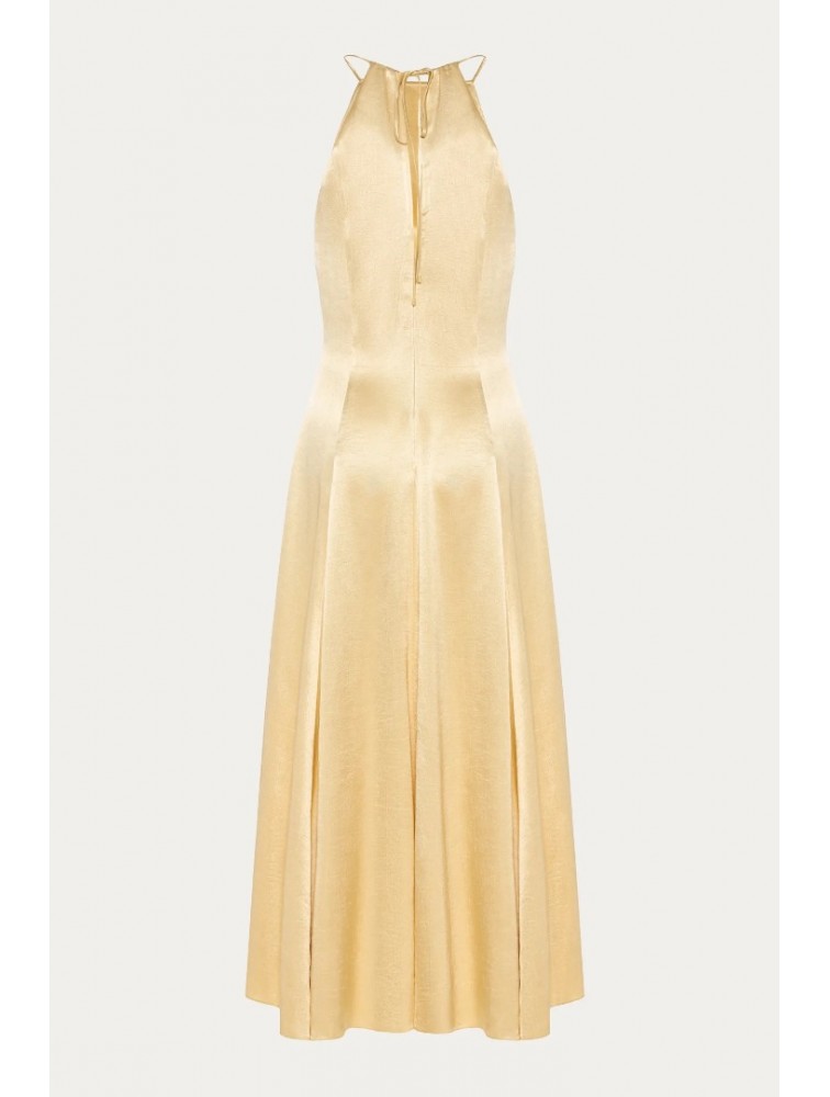 NIDODILEDA Stance Dress Satin Butter Yellow