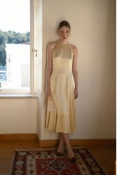 NIDODILEDA Stance Dress Satin Butter Yellow