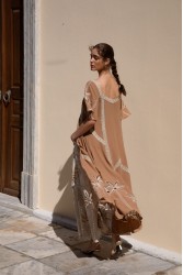 NIDODILEDA Stream Tunic Embroidered Cut Out Lace Embellished