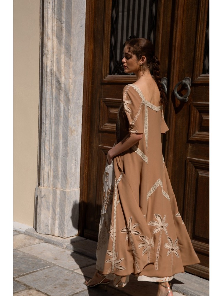 NIDODILEDA Stream Tunic Embroidered Cut Out Lace Embellished