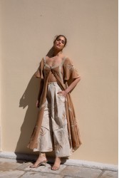 NIDODILEDA Stream Tunic Embroidered Cut Out Lace Embellished