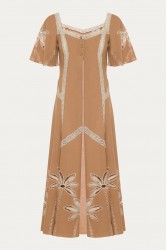 NIDODILEDA Stream Tunic Embroidered Cut Out Lace Embellished