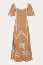 NIDODILEDA Stream Tunic Embroidered Cut Out Lace Embellished