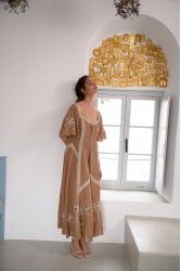 NIDODILEDA Stream Tunic Embroidered Cut Out Lace Embellished