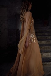 NIDODILEDA Temple Dress Tan Rose Gold Ροζ Χρυσό Φόρεμα